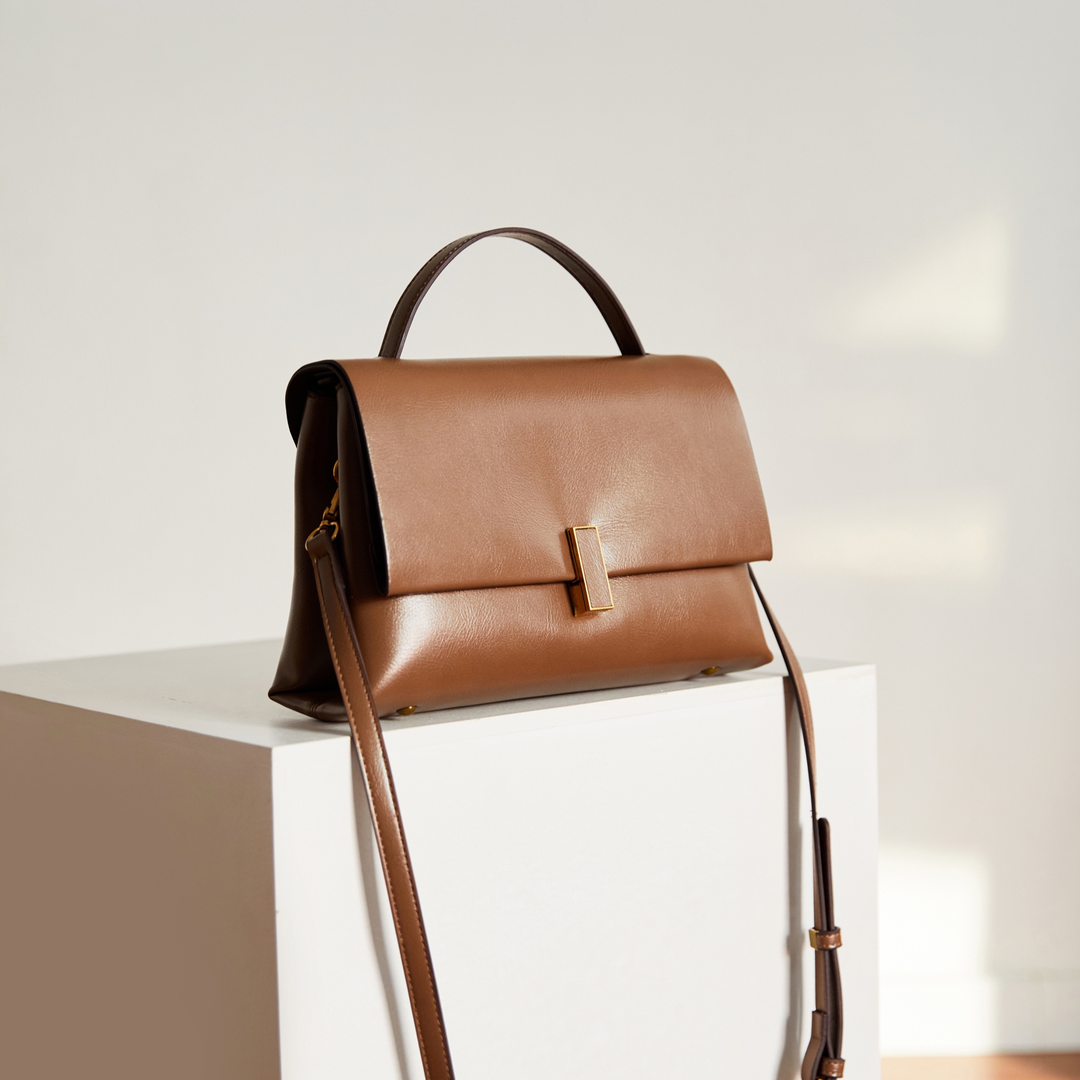 （长26高18厚9）2023新款上市百搭简约单肩手提包 8186