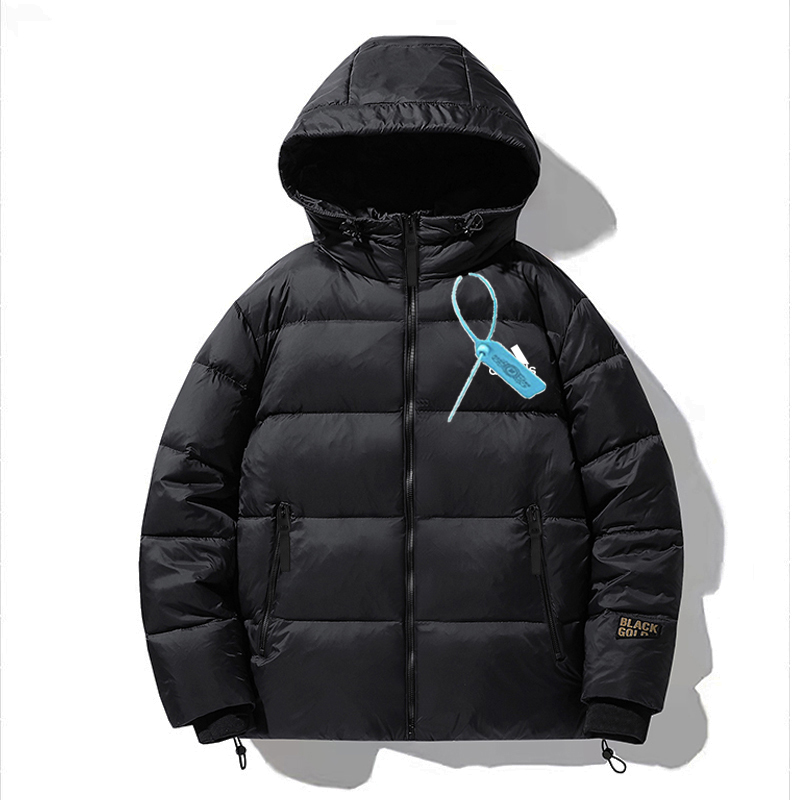 品牌男装羽绒服冬季新款黑金时尚男士短款加厚保暖东北超厚外套潮