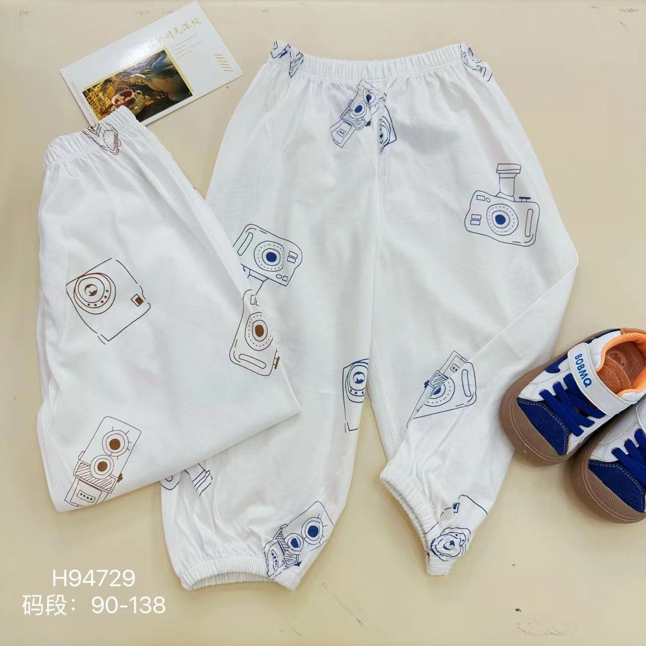 麻丫无骨纯棉防蚊裤小童夏款休闲裤(摄影师)94720