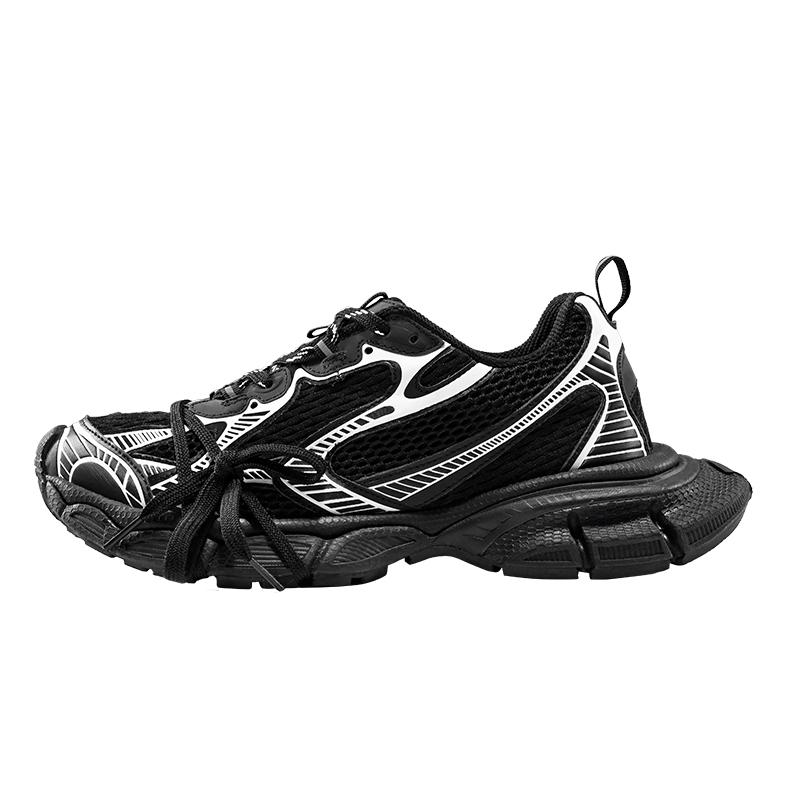 【高版本】3XL复古老爹鞋百搭情侣慢跑休闲运动鞋时尚做旧厚底鞋