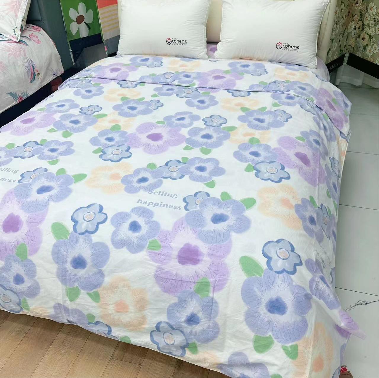 单人被套 1.6米*2.1米 新款斜纹棉 柔软亲肤透气【浪漫嫣子】