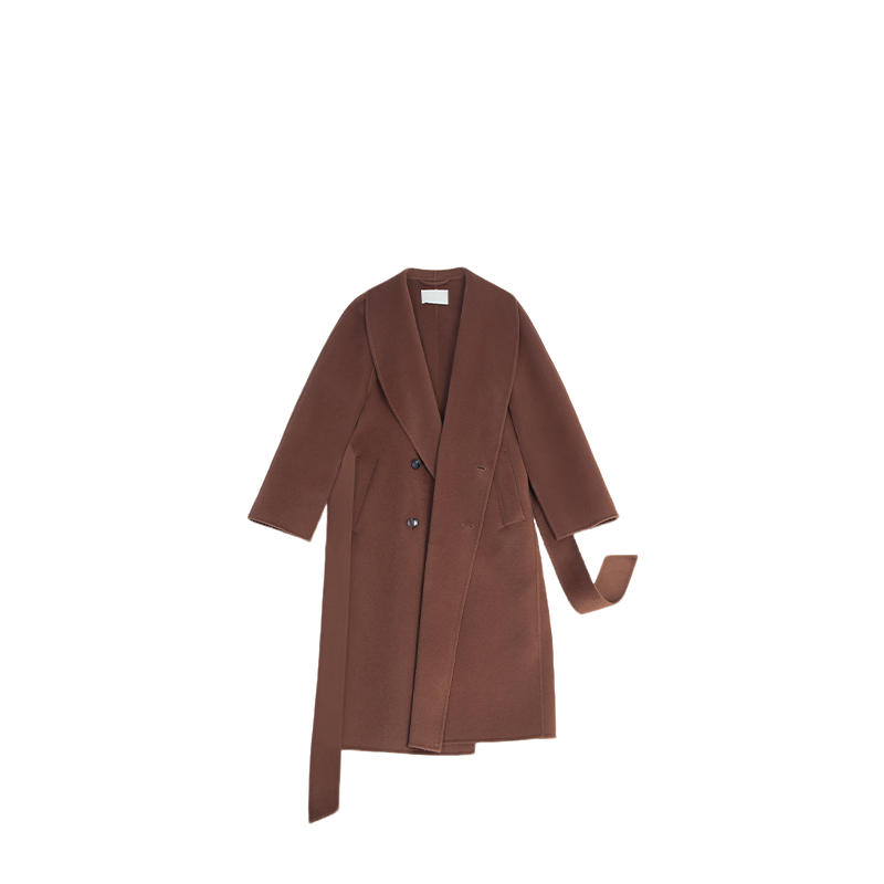 【香榭乐章】100%绵羊毛气质时尚设计感休闲秋冬设计师双面毛呢大衣