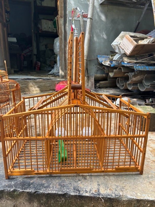 自动防风画眉笼踏笼安鸟款式两门设计专业老竹长48高27宽28左右