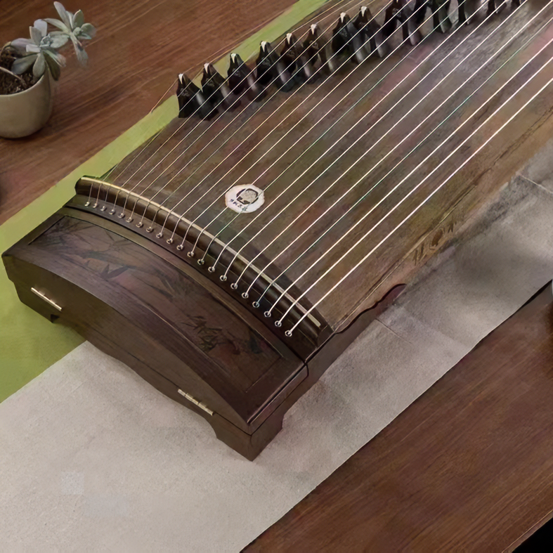 焦桐国企品牌 焦桐古筝 135竹韵小巧挖筝工艺优选黄檀木