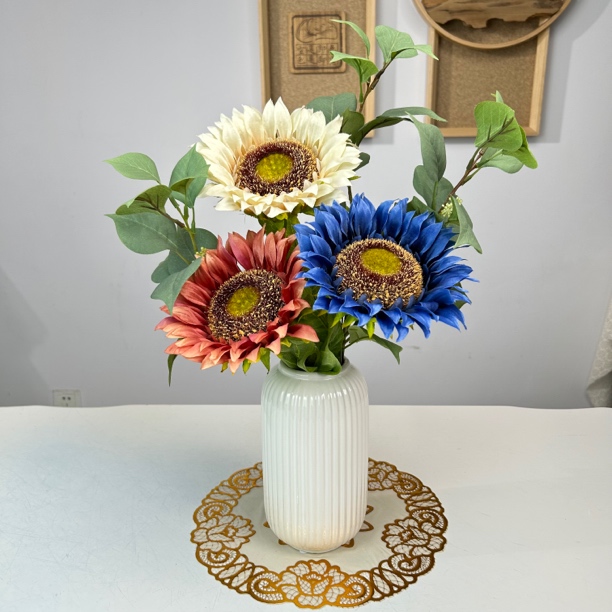 仿真向日葵花田园风家居装饰假花人造太阳花花束婚庆拍摄道具摆件