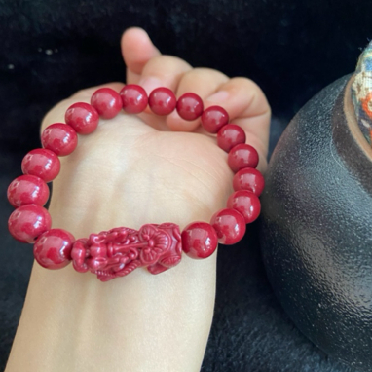 含辰砂工艺品高含量紫金砂单貔貅男女同款