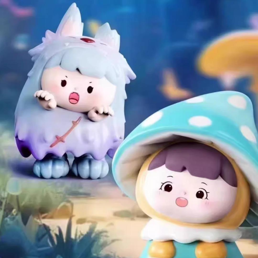 【拆盒】可爱萌粒系列小猪盲盒潮玩盲盒玩法非常可爱摆件魔法奇妙