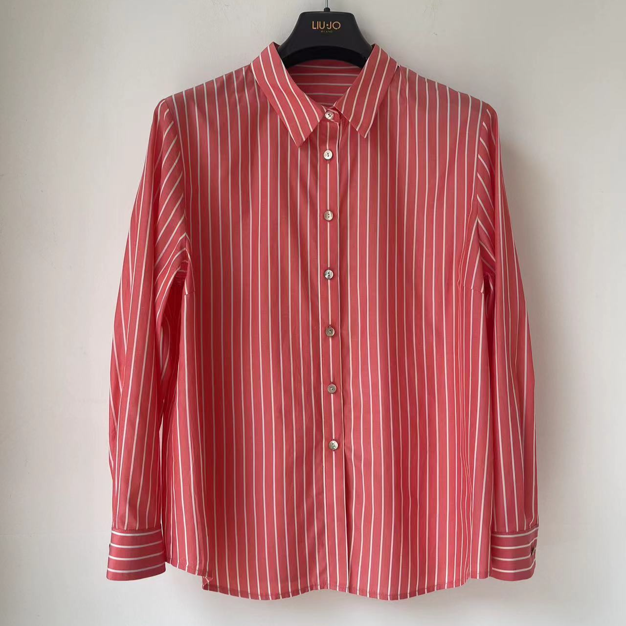 JW-ZW24-NY104女士柞蚕丝水缫丝气质轻奢时尚简约翻领衬衫秋夏