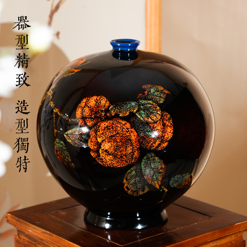 兰记蔡友灵老师亲工【柿柿如意】大漆纯手工非遗工艺摆件中国风礼品