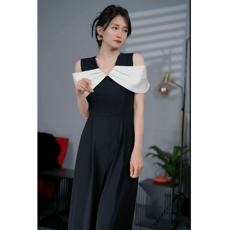 连体裤显瘦气质轻奢时尚夏季黑色法式收腰显瘦气质轻奢时尚夏季黑