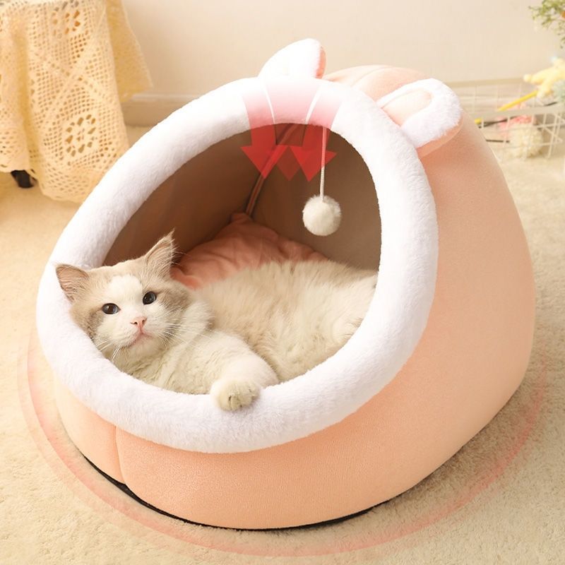 猫窝狗窝四季通用半封闭网红宠物窝别墅狗狗用品猫咪用品狗屋猫屋