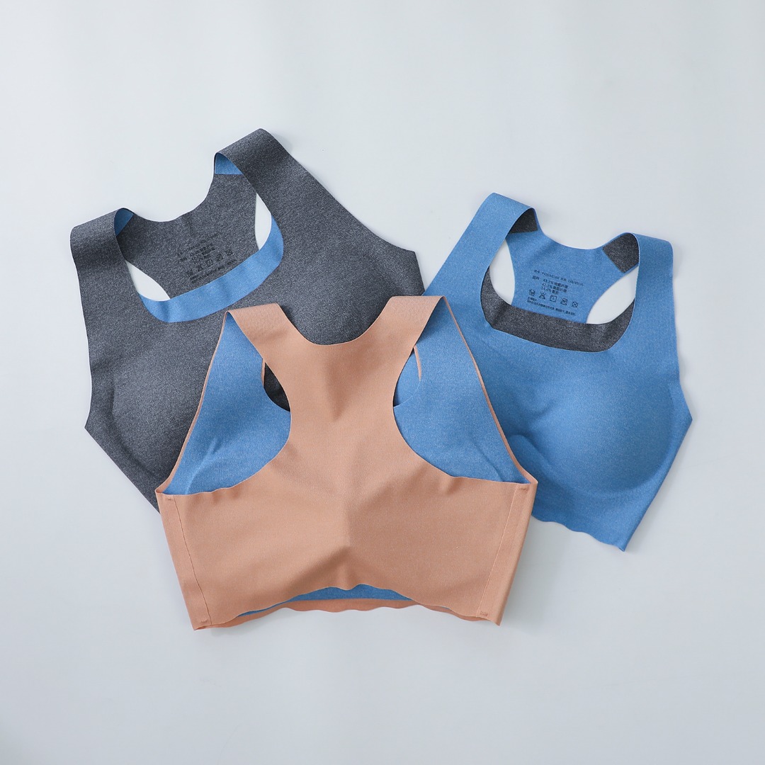 MUANDJI高透网眼罩杯背心文胸 工字美背无痕文胸~8201