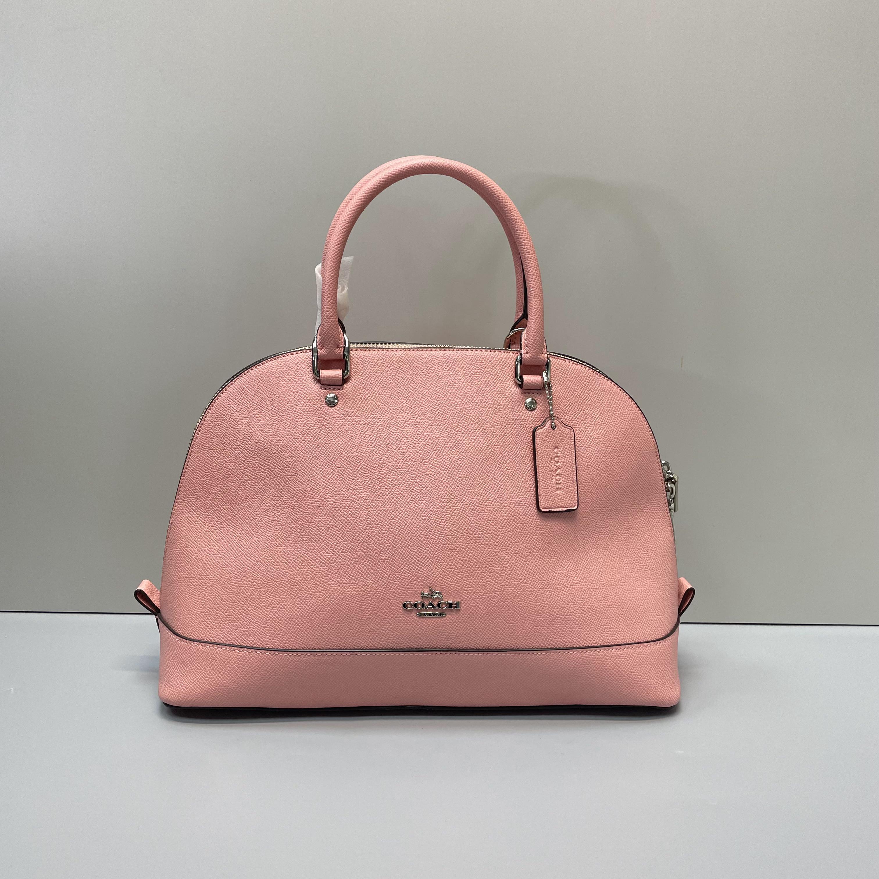 99新 COACH/蔻驰 小林/粉色大号贝壳包34x24x12cmB020807