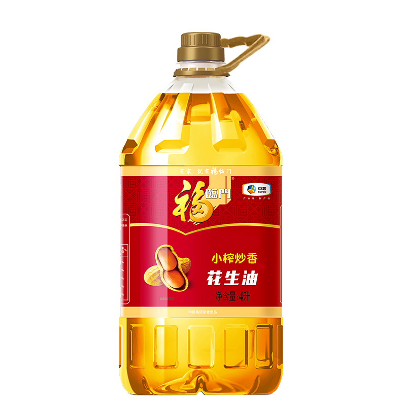 福临门 花生油4L×1瓶花生油
