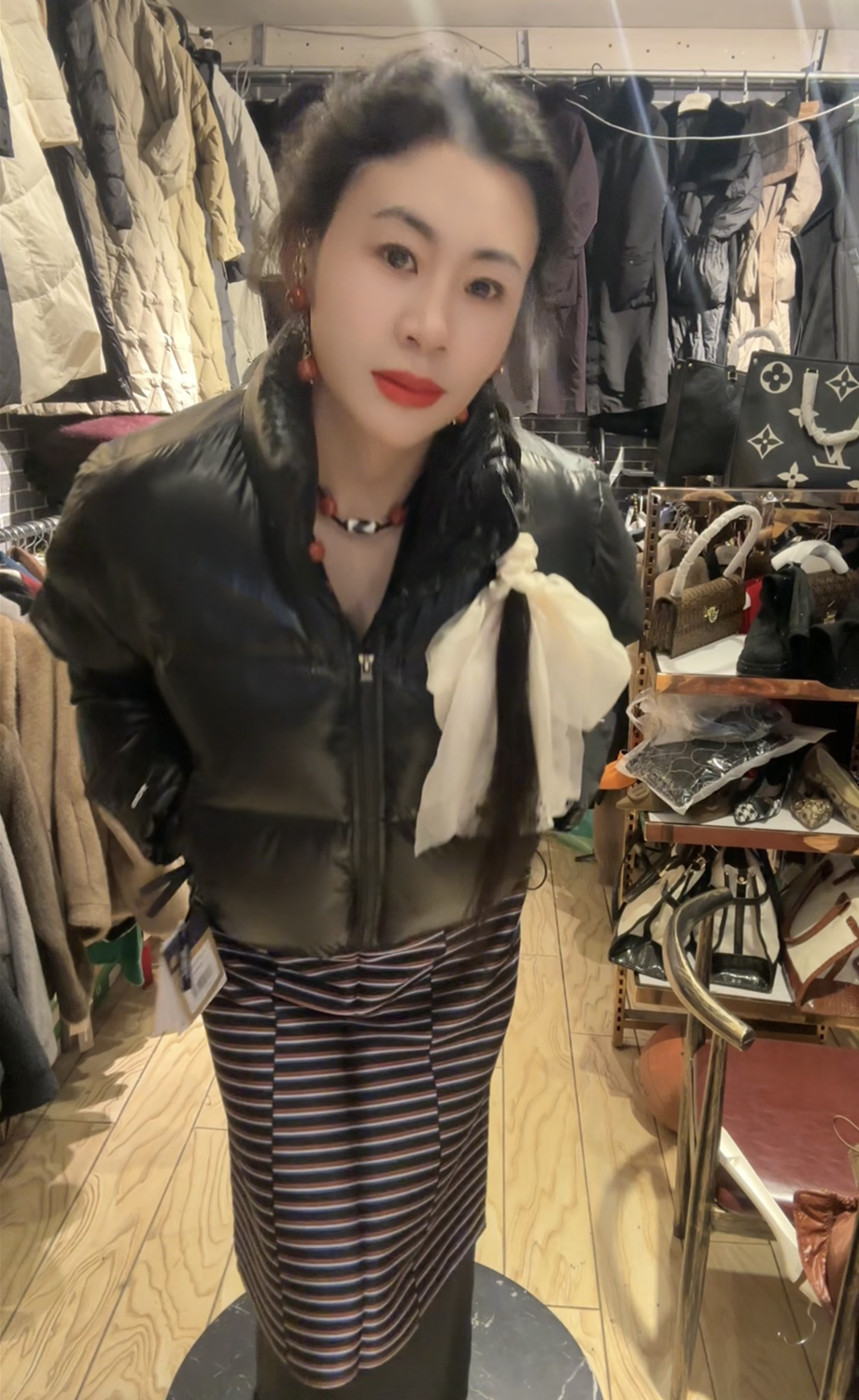 时尚加绒加棉短外套棉服 SML  450