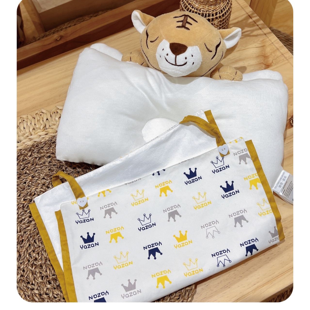 雅赞【新生儿定型枕】棉枕吸汗透气婴幼儿安抚枕神器枕头纠正头型