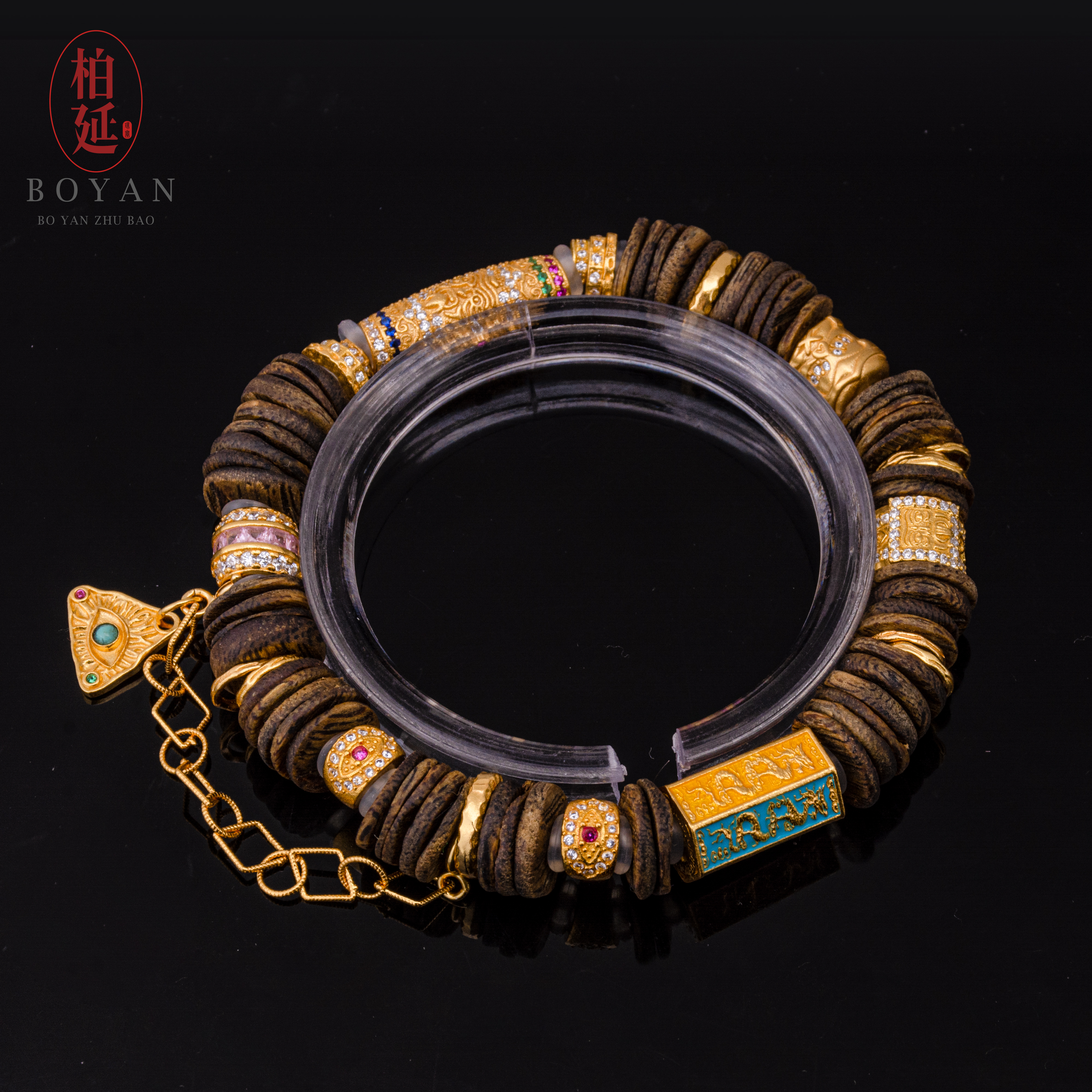 【牛货】沉水级海南奇楠沉香手串真品10mm药片手串精品好物BY2187