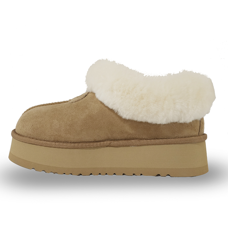 uoo【羊皮毛一体】塔次特一脚蹬网红浅口短筒加厚雪地靴厚底