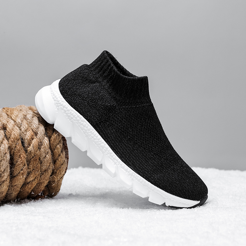 嘉利安冬季新款加绒男鞋舒适休闲一脚蹬懒人鞋健步鞋