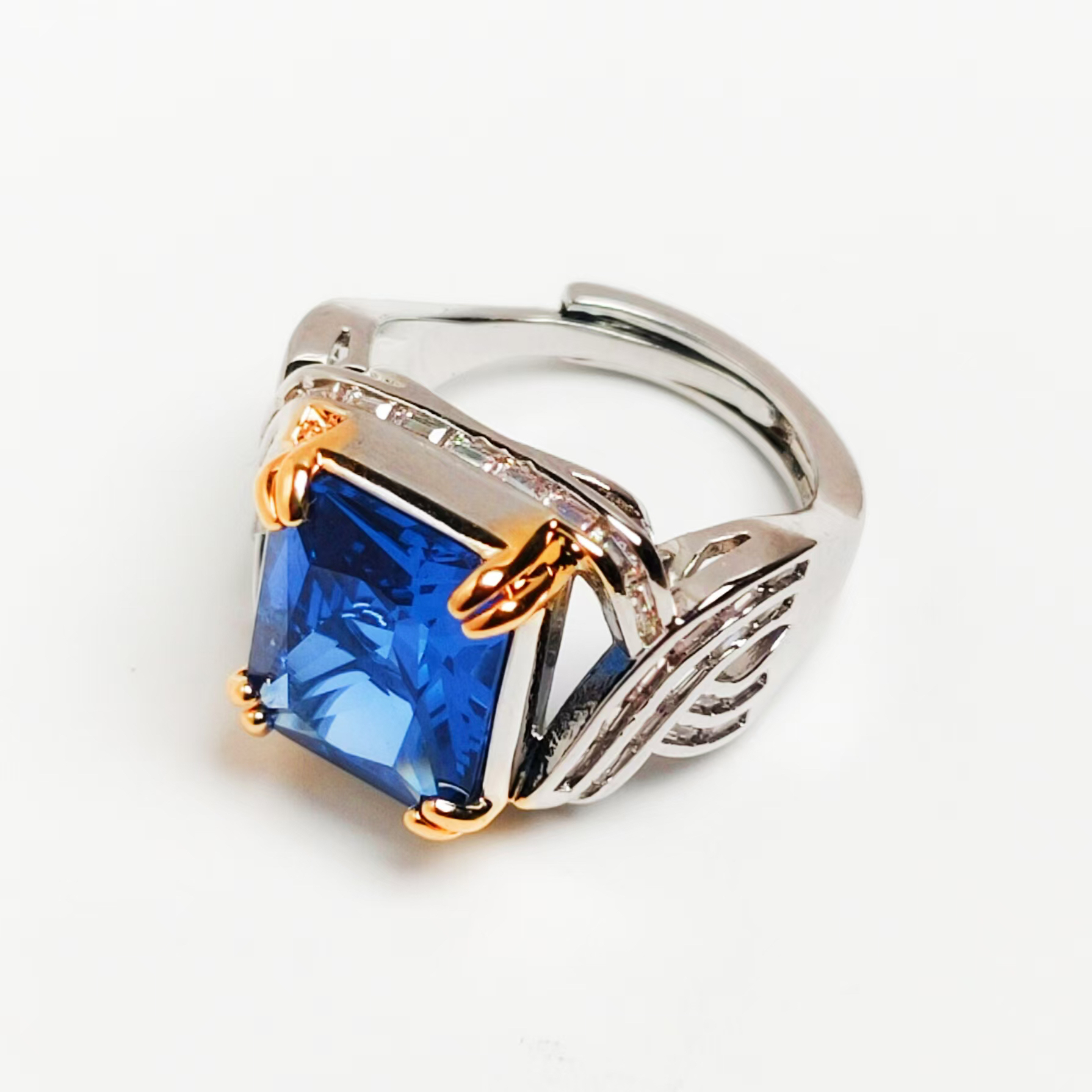 戒指【蓝色】高雅华贵蓝色戒指-065