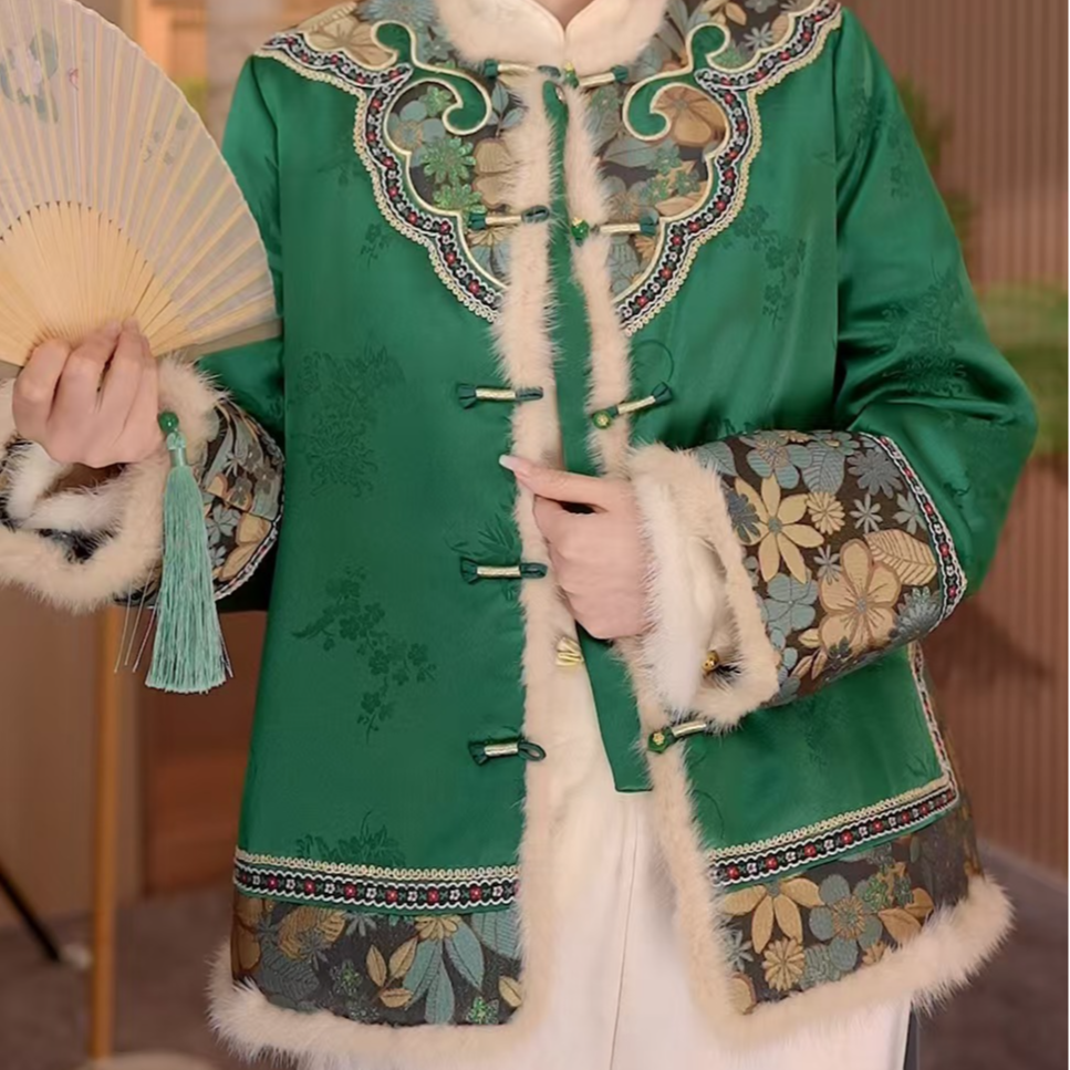 新款典藏版国风夹棉加厚外套2024D6474-倩倩杭锦仓