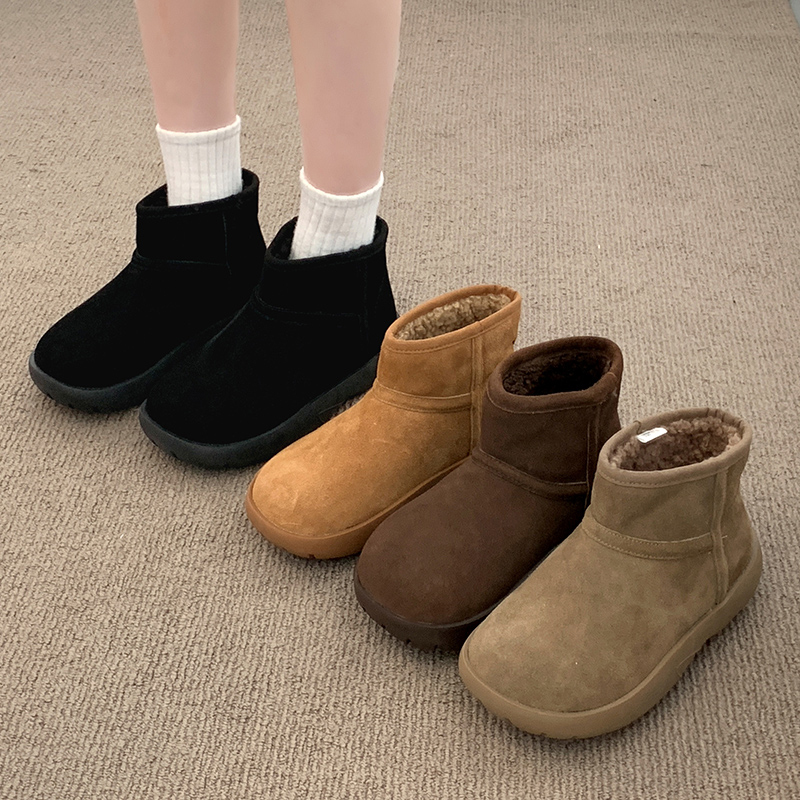 面包鞋雪地靴女2024新款爆款冬季加绒女鞋子厚底防水防滑保暖棉鞋