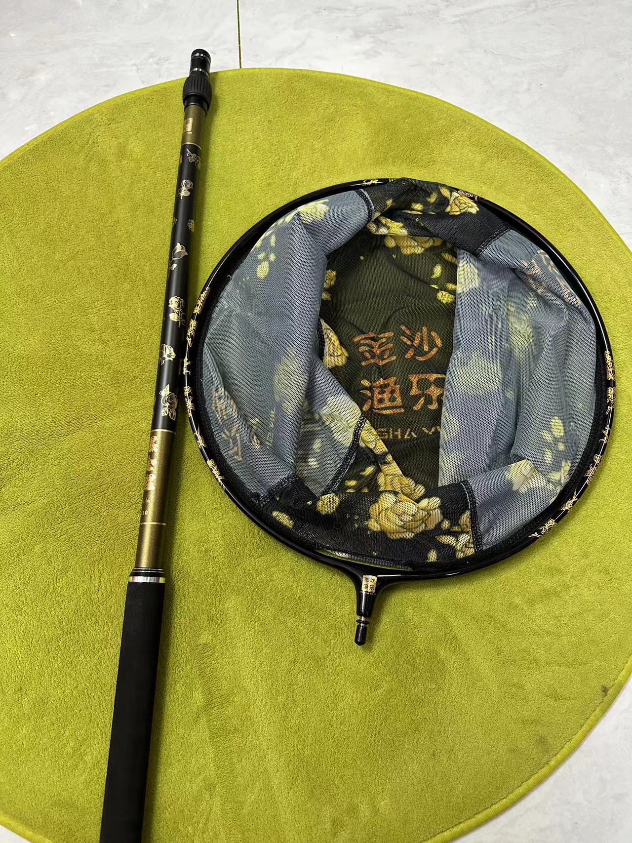 耀金黑坑超轻超硬纯碳素抄2.1米网杆