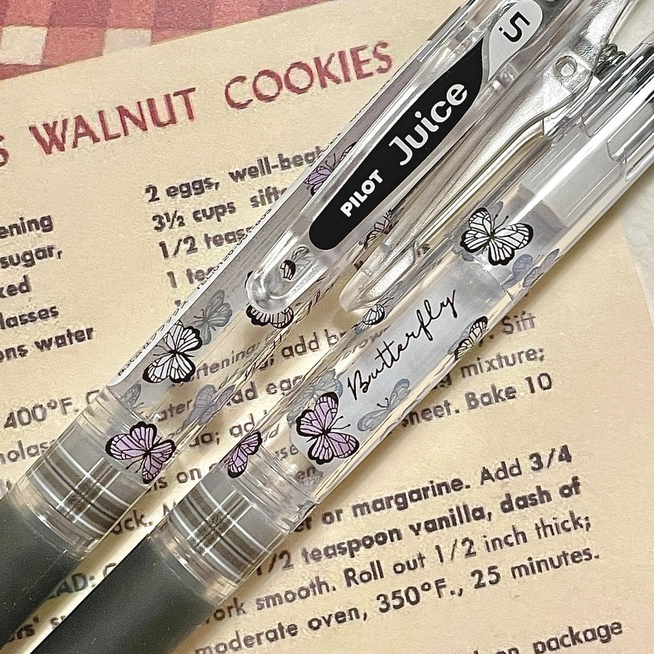 日本进口百乐PILOT迷雾蝴蝶樱桃安娜苏Juice果汁笔限定中性笔0.5