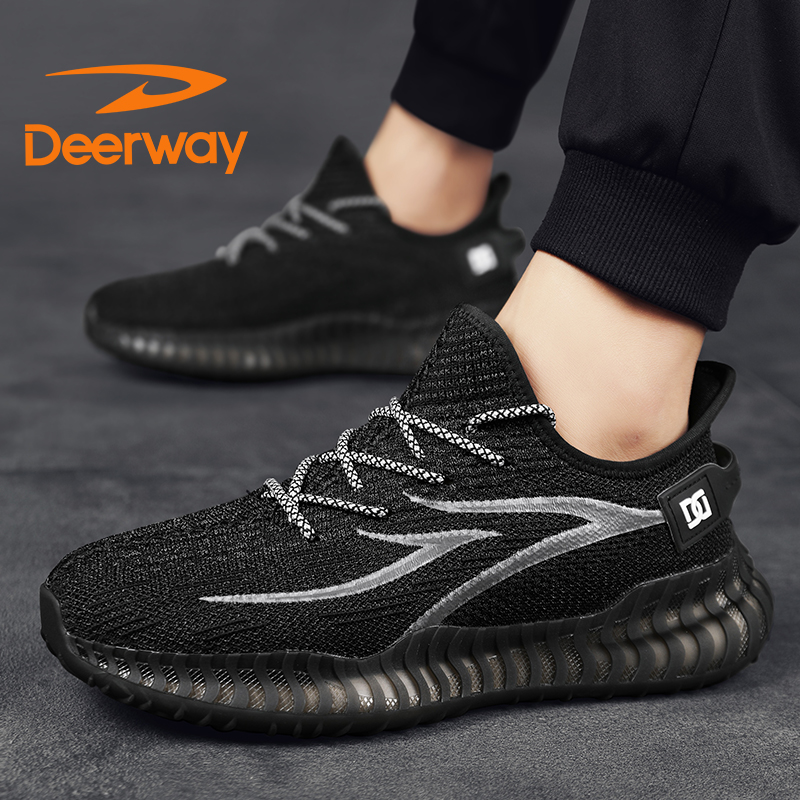 Deerway/德尔惠休闲百搭透气运动鞋夏季男鞋网面青少年潮老爹鞋
