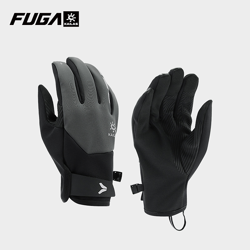 Kailas/凯乐石户外运动男女款防风跑山手套抓绒保暖防滑KM2508102