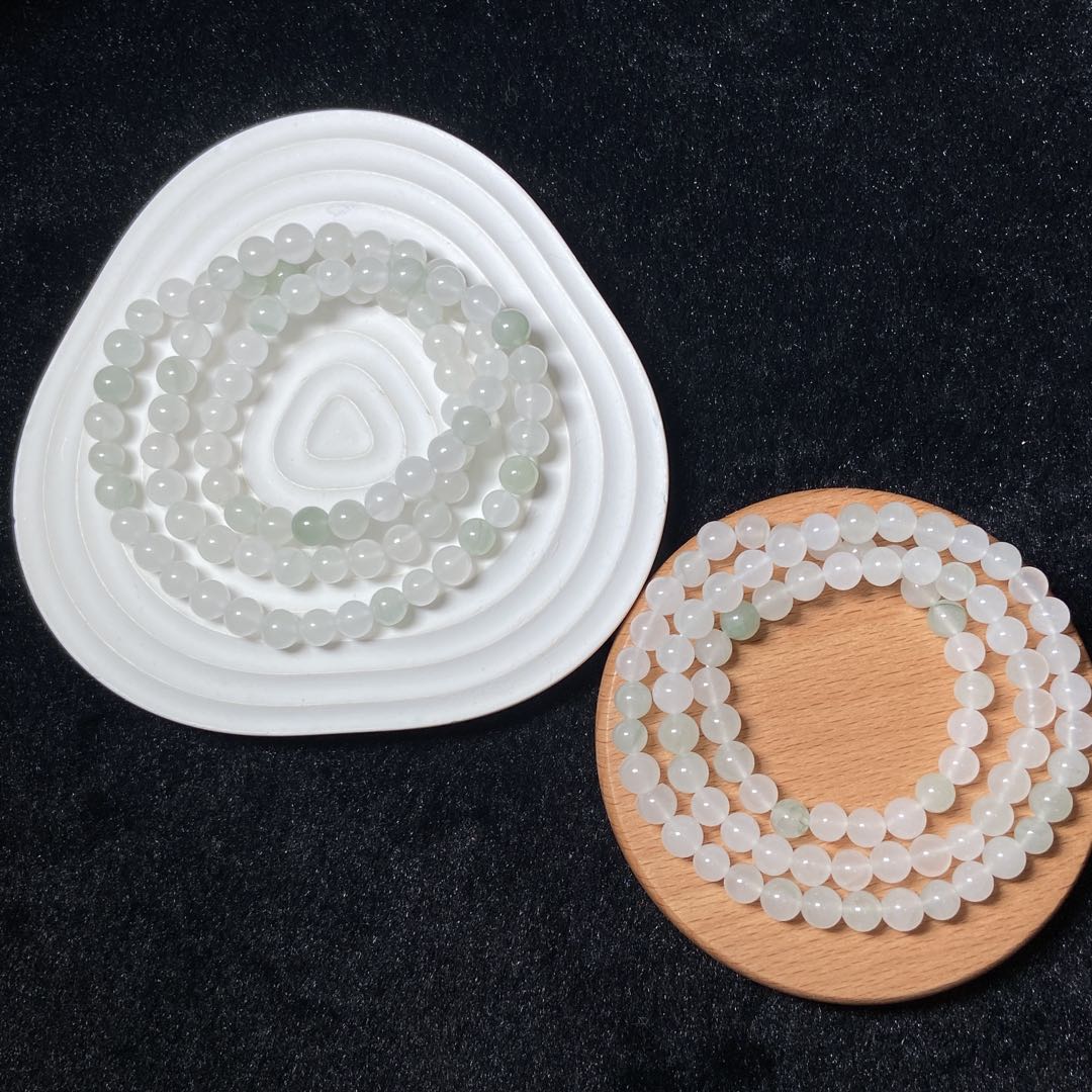 【星浩珠宝】金丝玉女神链1-2T41K43【多样性发一件】6mm