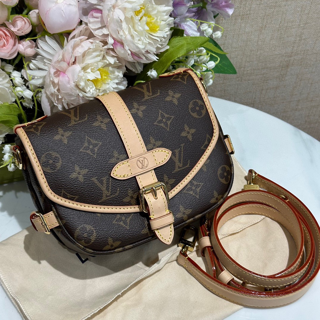 99新 LouisVuitton/路易威登 老花双子星bb斜挎包/货号2417072