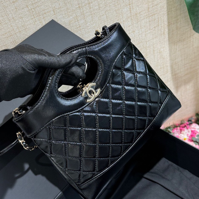 99新 Chanel/香奈儿 黑金31bag mini手提包