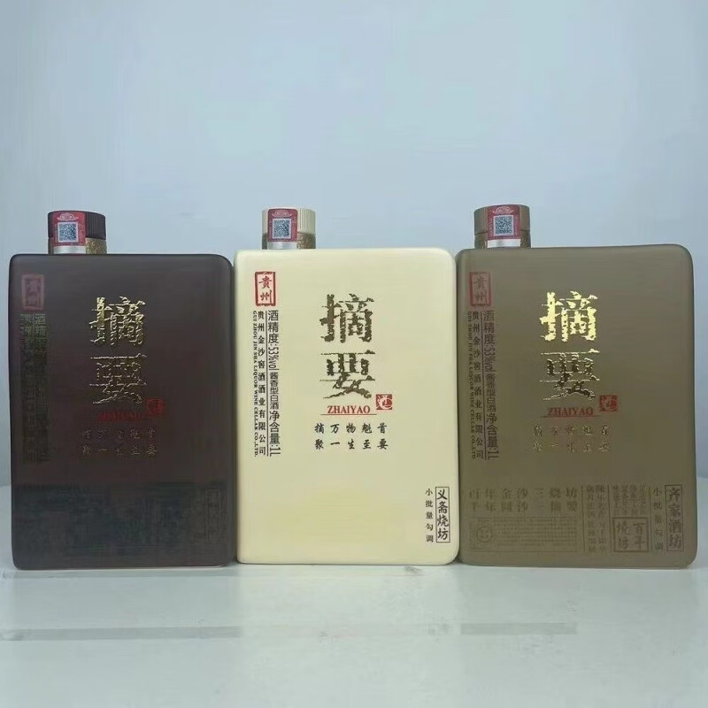 摘要三家烧坊 1000ml*3瓶  53度 酱香型白酒 53%Vol