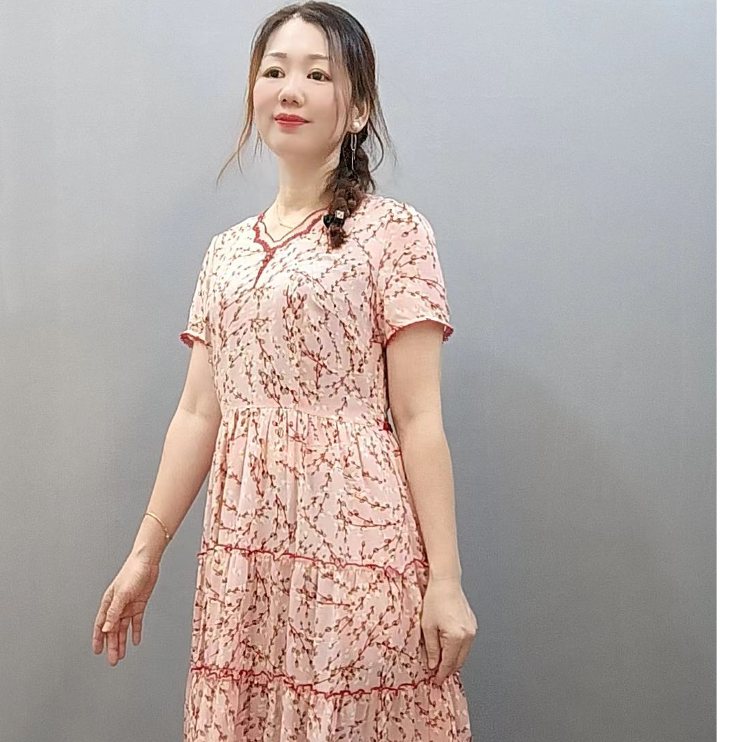 国风复古气质连衣裙