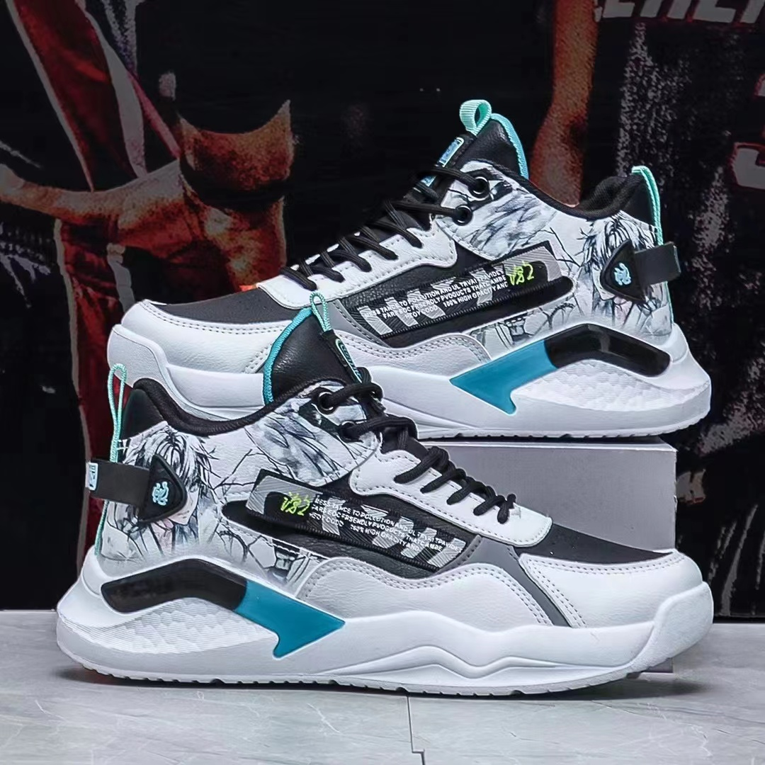 青少年跑鞋春季透气冬季男士韩版软底百搭秋季时尚潮流男鞋运动鞋