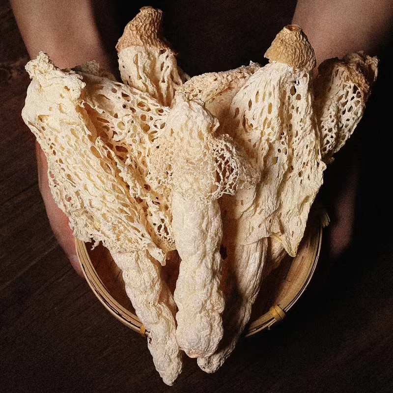 云南土特产 现收山货 红托竹、荪100g