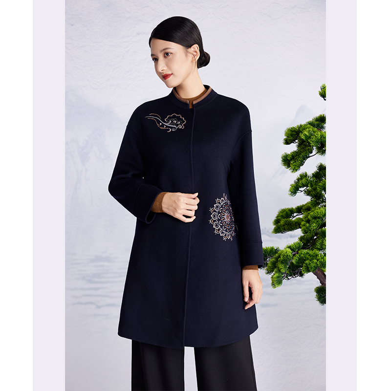 韦小宝中长款羊毛大衣-2241111187