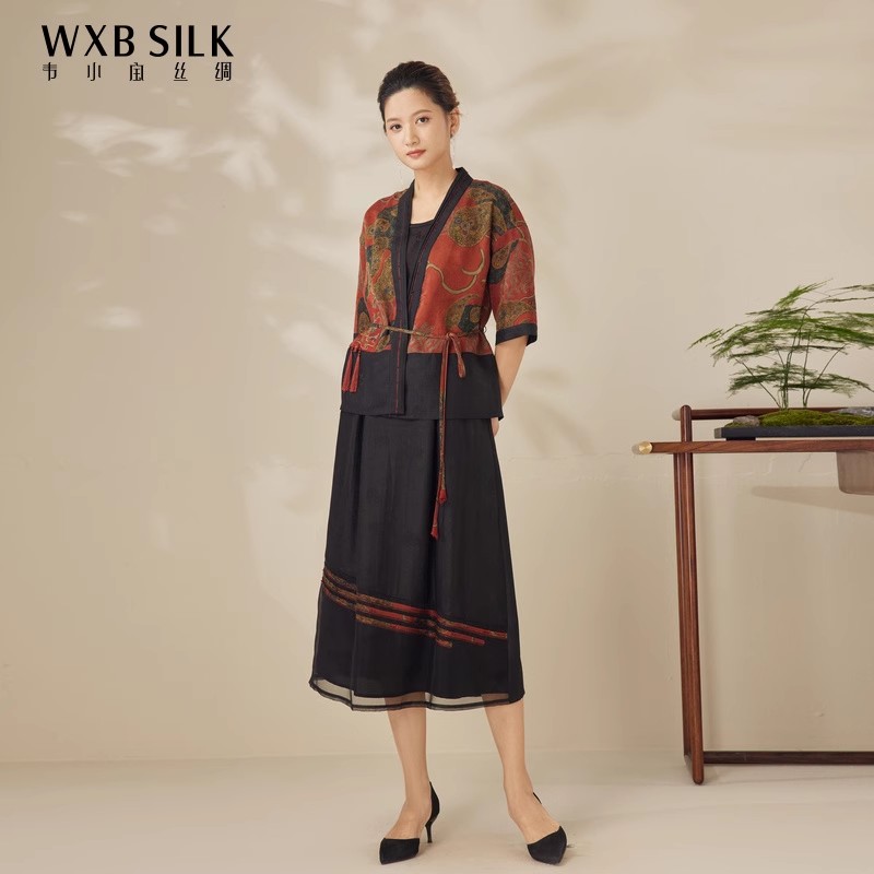 【古法香云纱】韦小宝春夏套装21MM国风女士2221153327