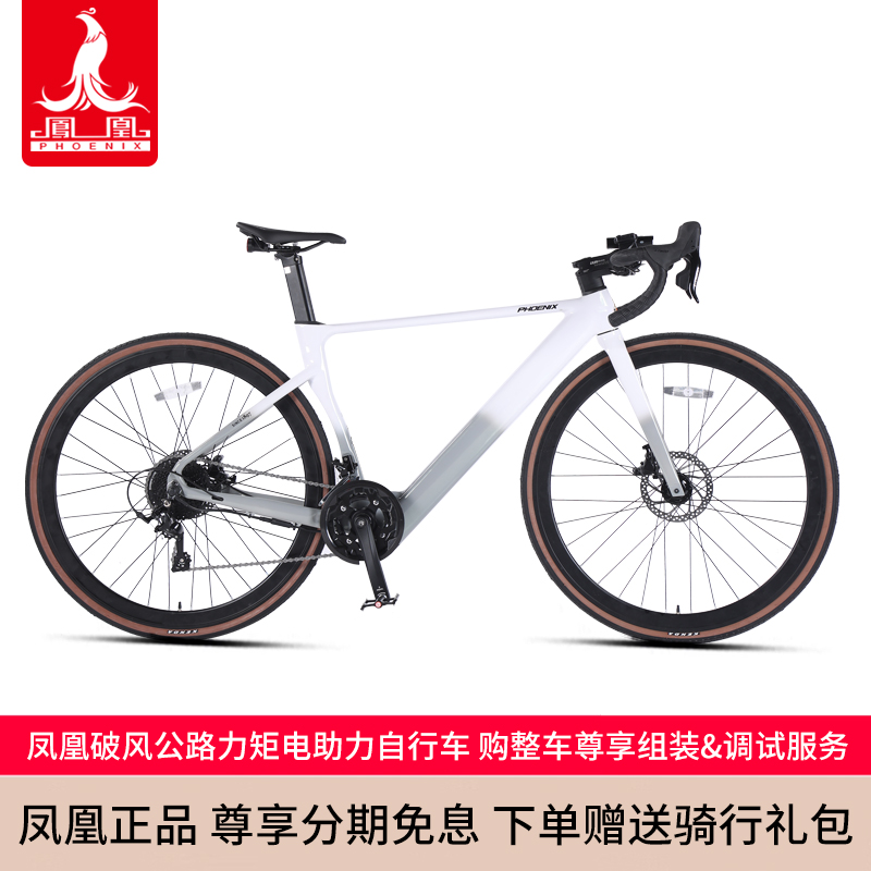 Phoenix/凤凰破风公路铝合金旅行电动自行车男女式电动助力自行车
