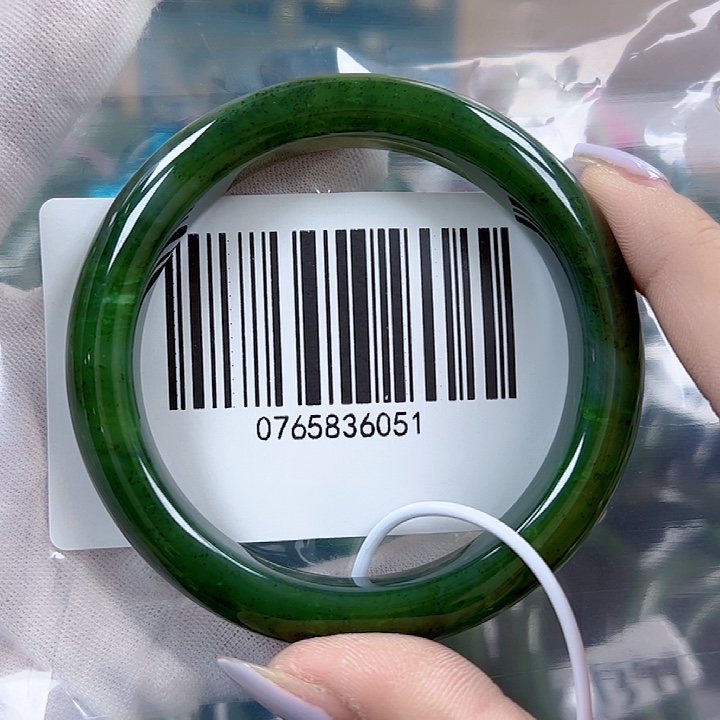 和田玉（碧玉）手镯未镶嵌晓*60