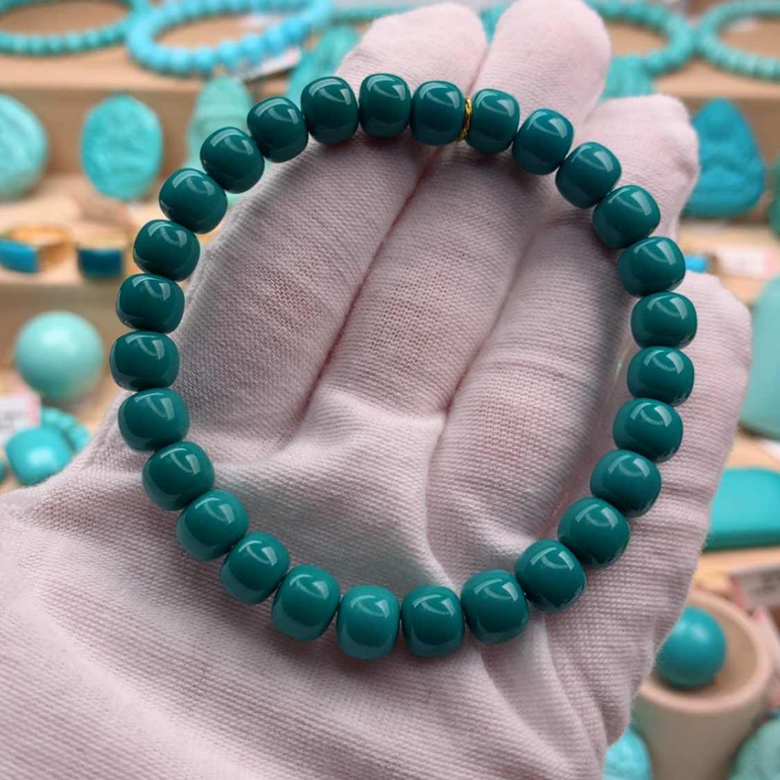 【闪购商品】绿松石手串未镶嵌盒***…