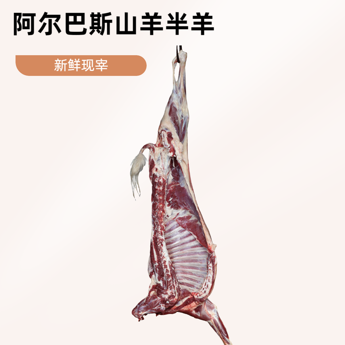 半羊(直播间现改价)5斤到30斤整扇/切块70%腿排
