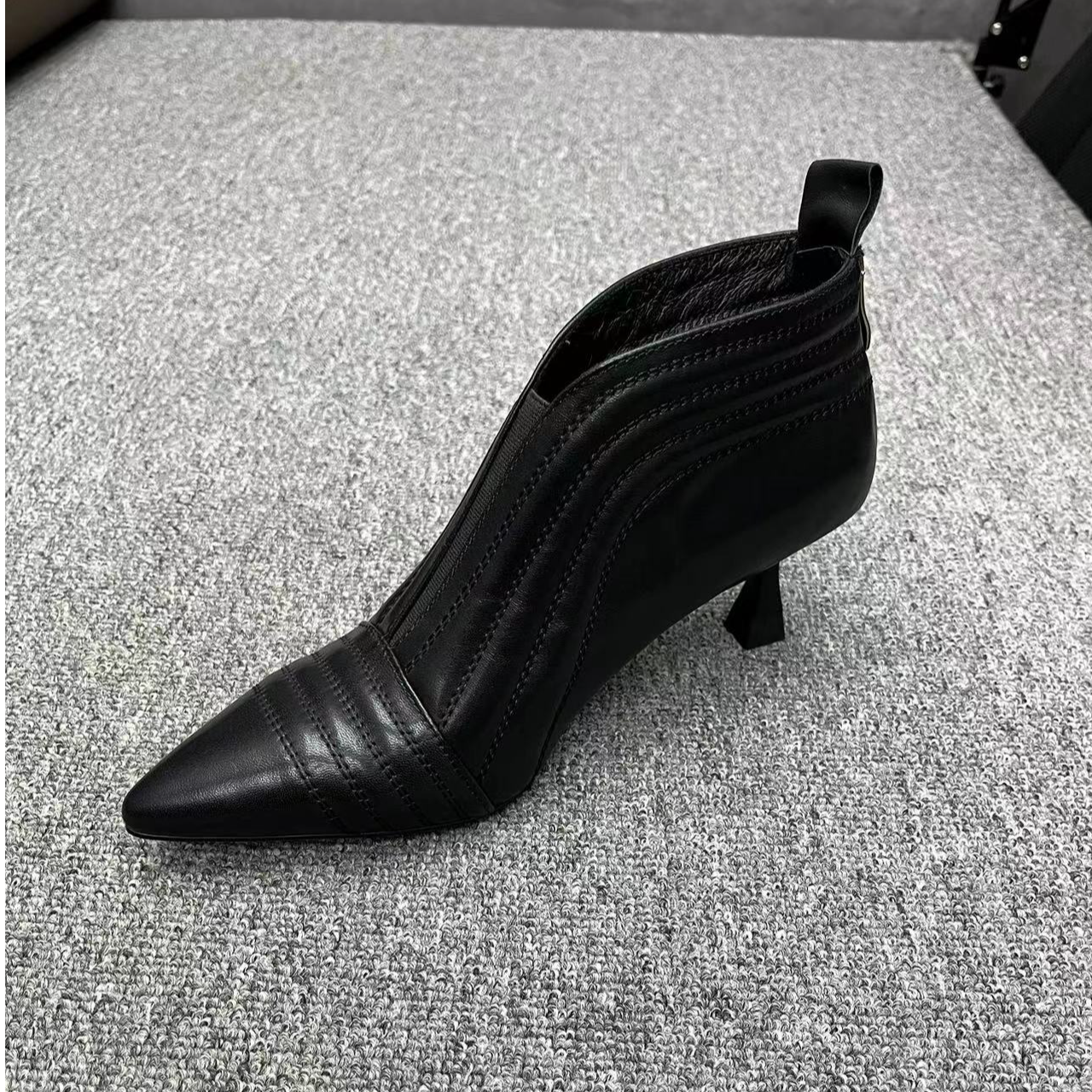 丽尔手工女鞋]5厘米尖头高跟鞋子女ins潮牌鞋子女款网红款百搭