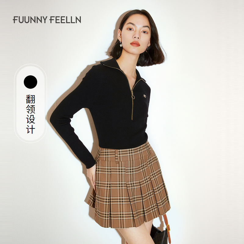 【达人专属】FF||仿佛秋羊毛衫女美丽诺混纺薄款FZ00970