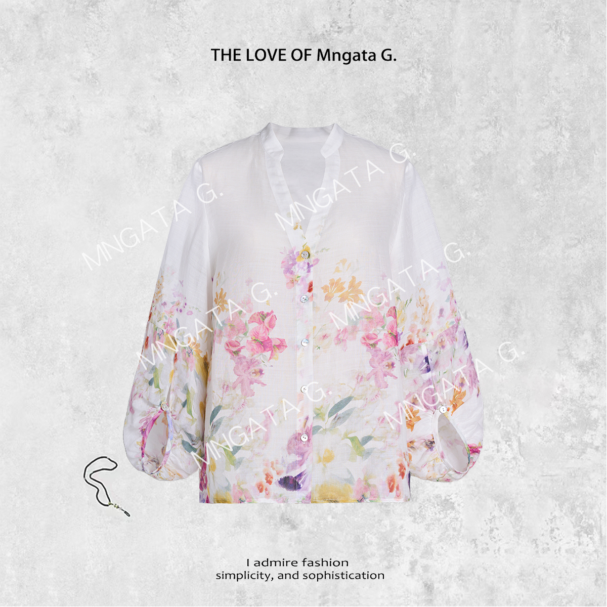 MNGATA G.宫小妍 【花溪子】秋冬新中式中国风穿搭苎麻外套4X280115