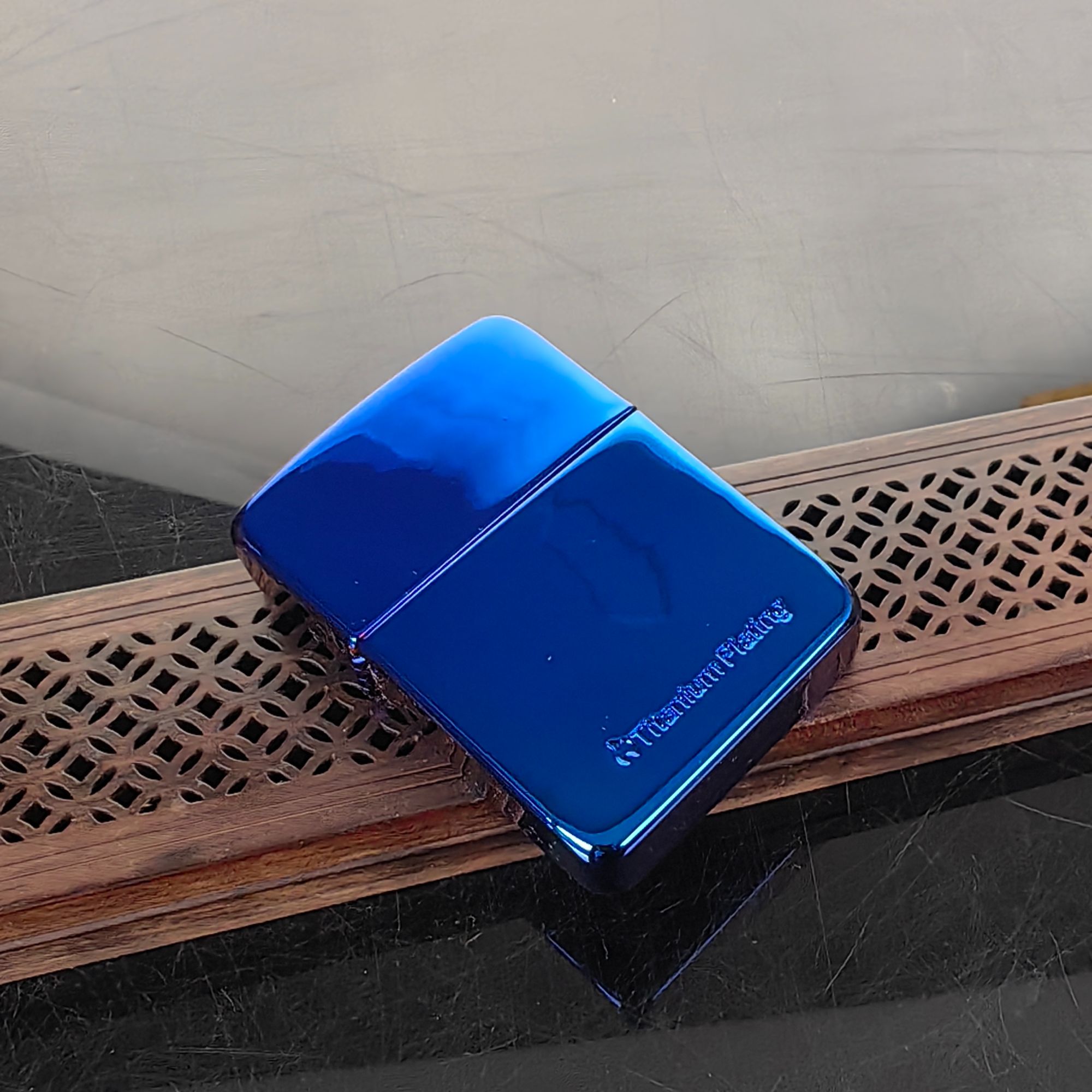 zippo打火机 DB 1941B蓝钛雅痞  DY9913BM301dabai