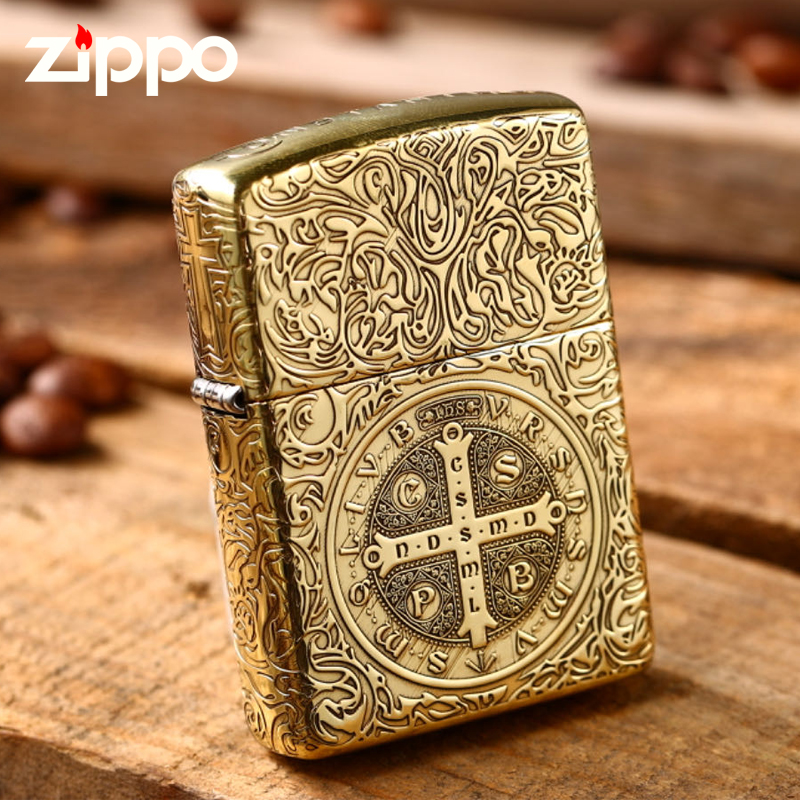 ZIPPO打火机正版煤油防风之宝铜制盔甲康斯坦丁送男士DY9802US