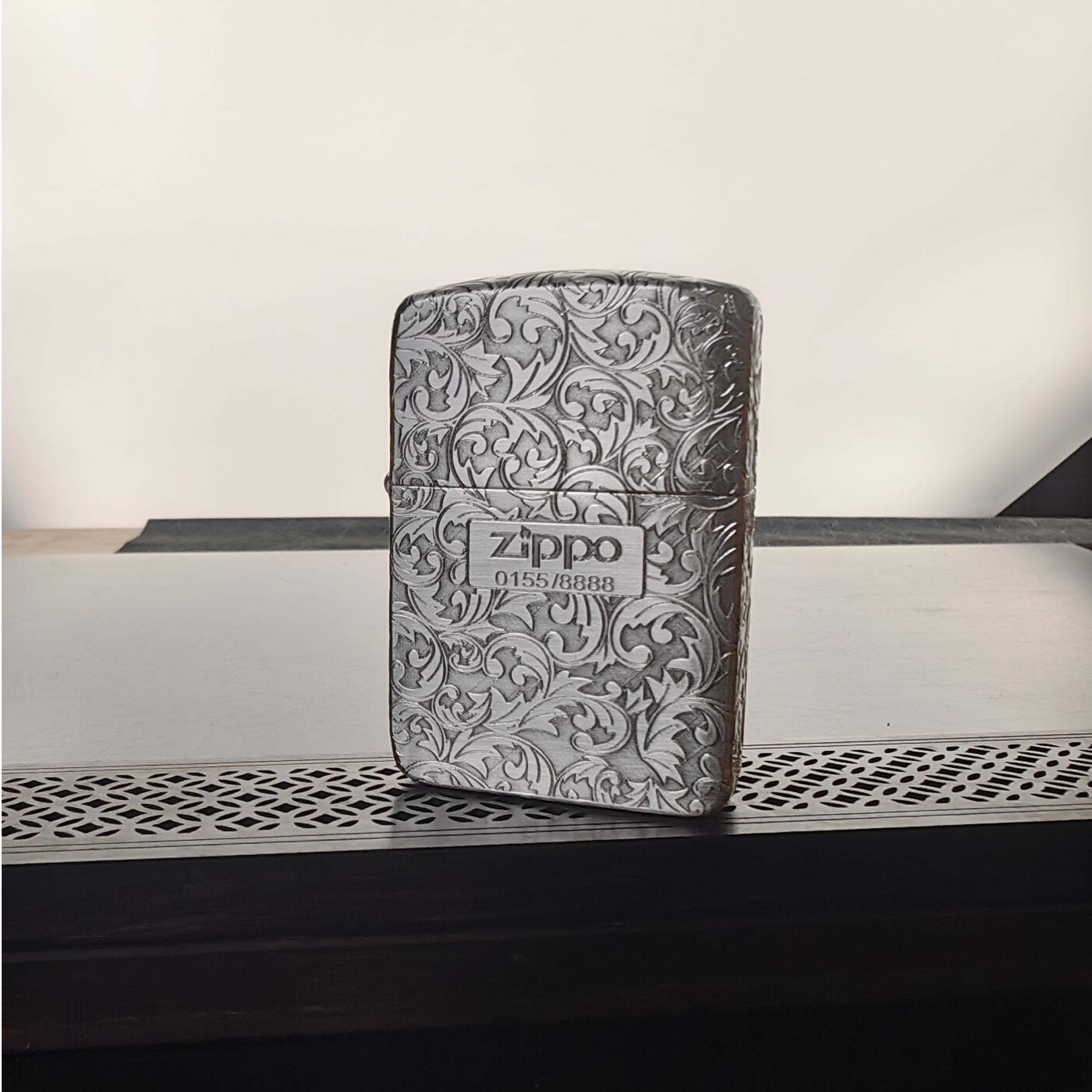 zippo打火机 DB 1941B镀银中标唐草花 DY9913FK319dabai