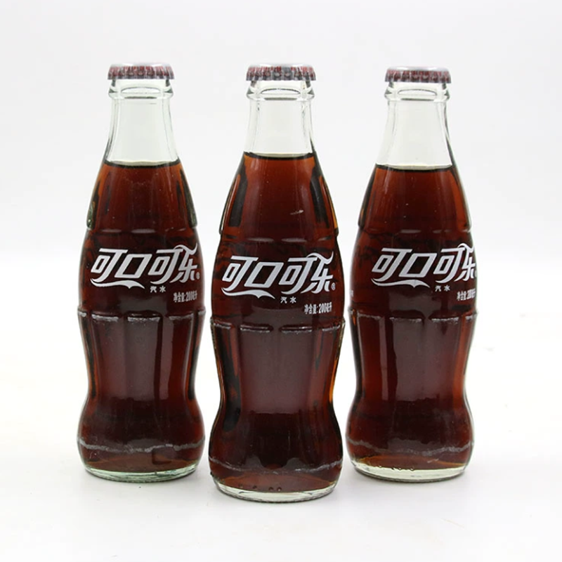 可口可乐200ml*12瓶迷你玻璃瓶装碳酸饮料汽水怀旧食品家庭聚会